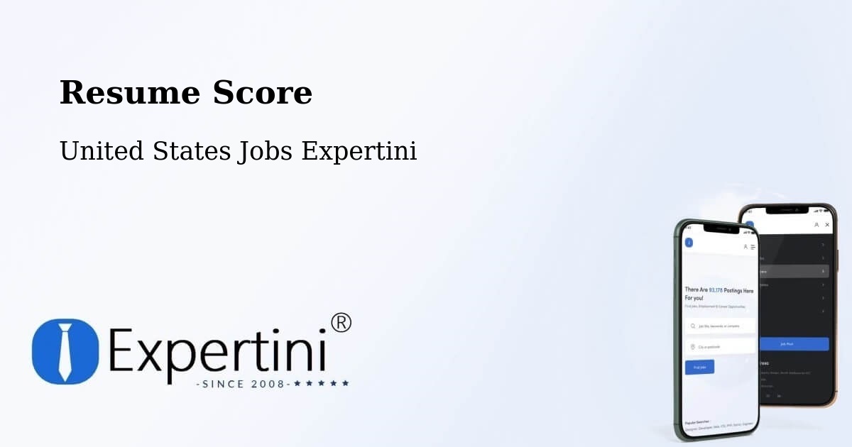 Resume Score & Job Description Match Tool – Dinuba - United States Jobs Expertini